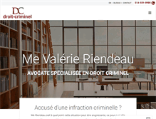 Tablet Screenshot of droit-criminel.ca